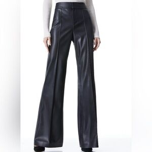 DYLAN VEGAN LEATHER WIDE LEG PANT